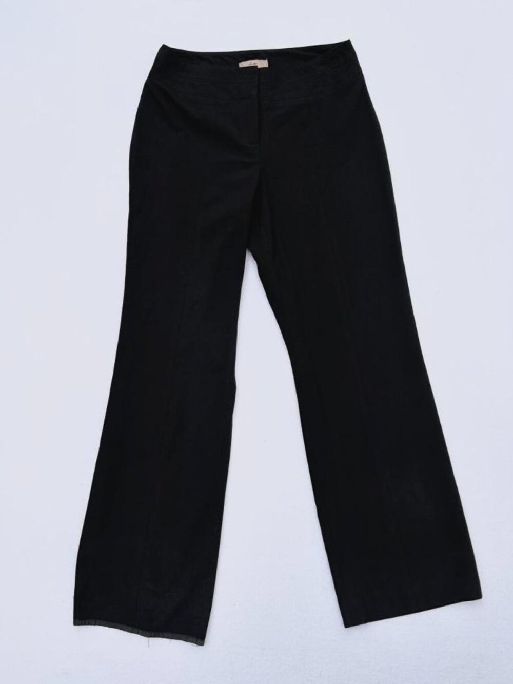 ie Petite Black Mid-rise Straight Leg Slacks Pants Sz 4 Petite Corpcore Business